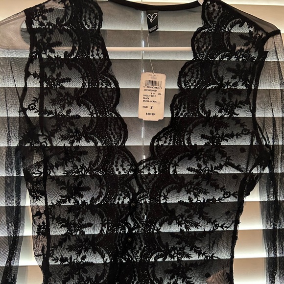 Lace and mesh sheer bodysuit - Picture 5 of 7